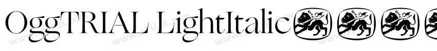 OggTRIAL LightItalic字体转换 OggTRIAL LightItalic字体转换
